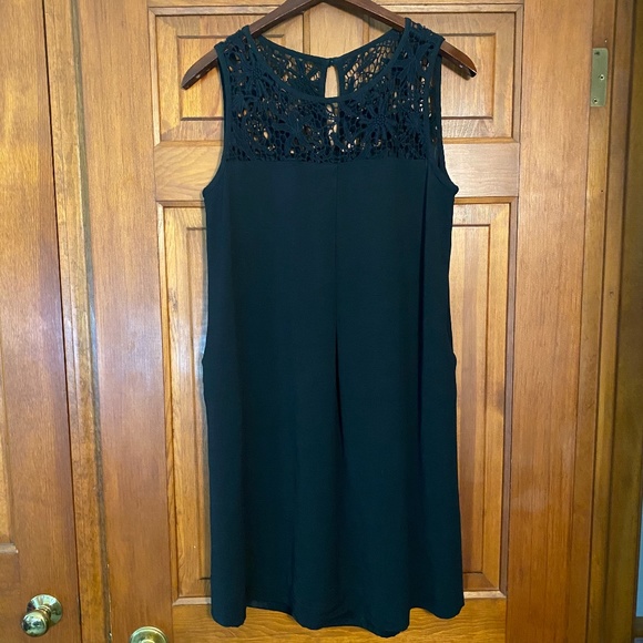 Classiques Entier Lace Yoke A-Line Shift Dress 2 - Picture 3 of 11